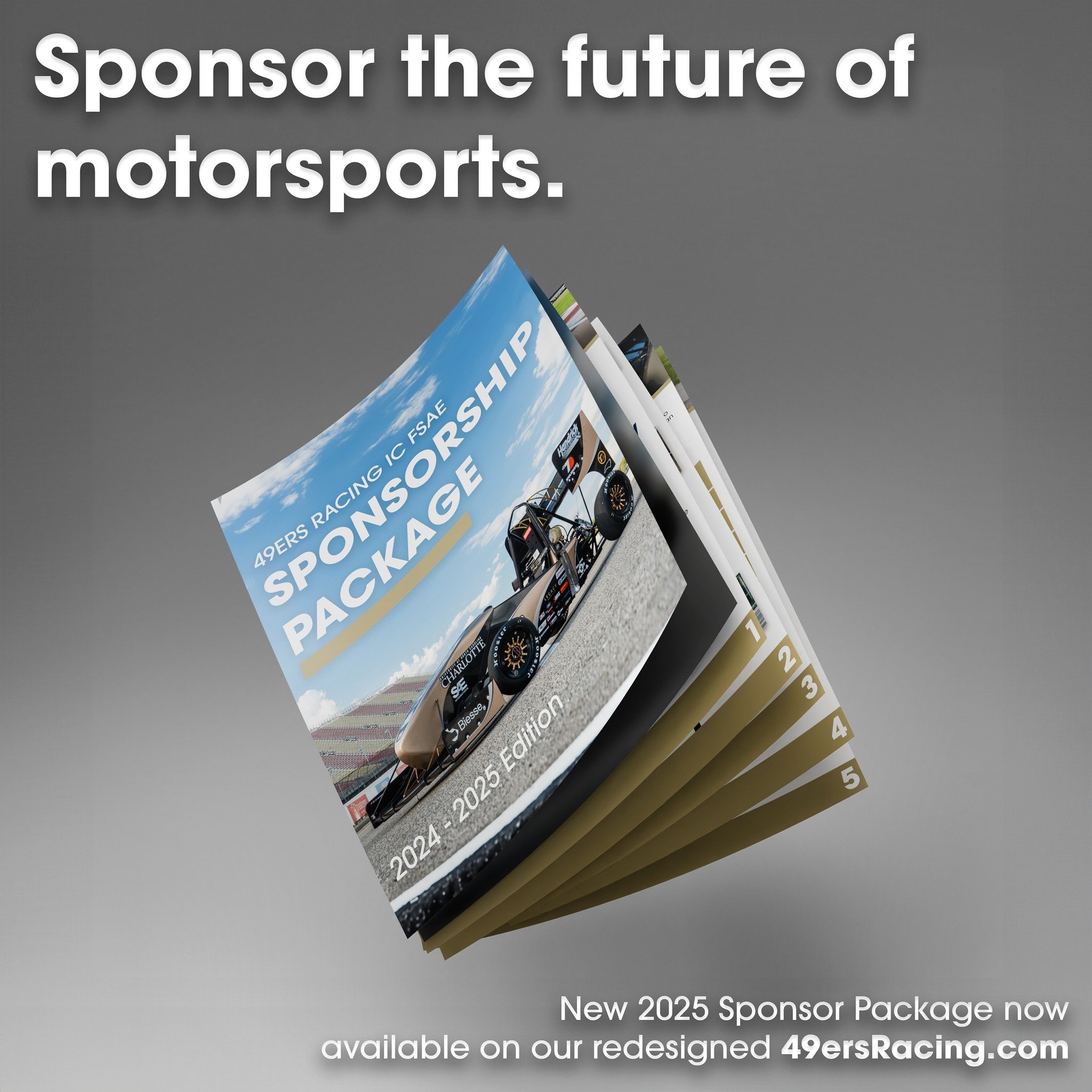 We are thrilled to announce the launch of our new 2025 Sponsor Package and redesigned 49ersRacing.com website. Visit us today to discover our exclusive new Sponsor Package, crafted to propel the next generation of motorsports engineers. 🛠️ 

Be sure