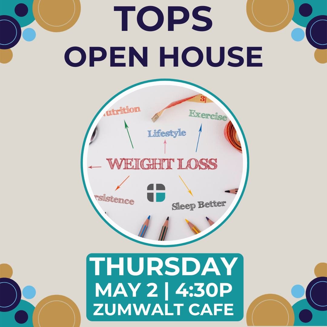 Interested in healthier living? TOPS is having an Open House on Thursday, May 2 at 4:30p in Zumwalt Cafe at Cornerstone UMC. TOPS, Inc is an organization that focuses on weight loss, done right.

The O'Fallon chapter meets every Thursday at 4:30p in 