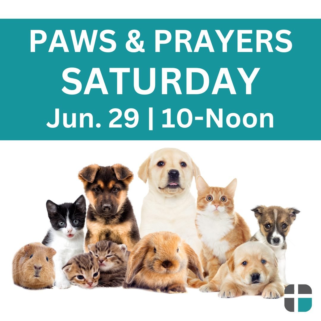 MARK YOUR CALENDARS! - Cornerstone UMC will offer a Pet Blessing on Saturday, June 29 from 10am to noon. Bring your pet or pets for this special blessing service and time of enjoying the back field. Pets must be current on all vaccinations to attend.