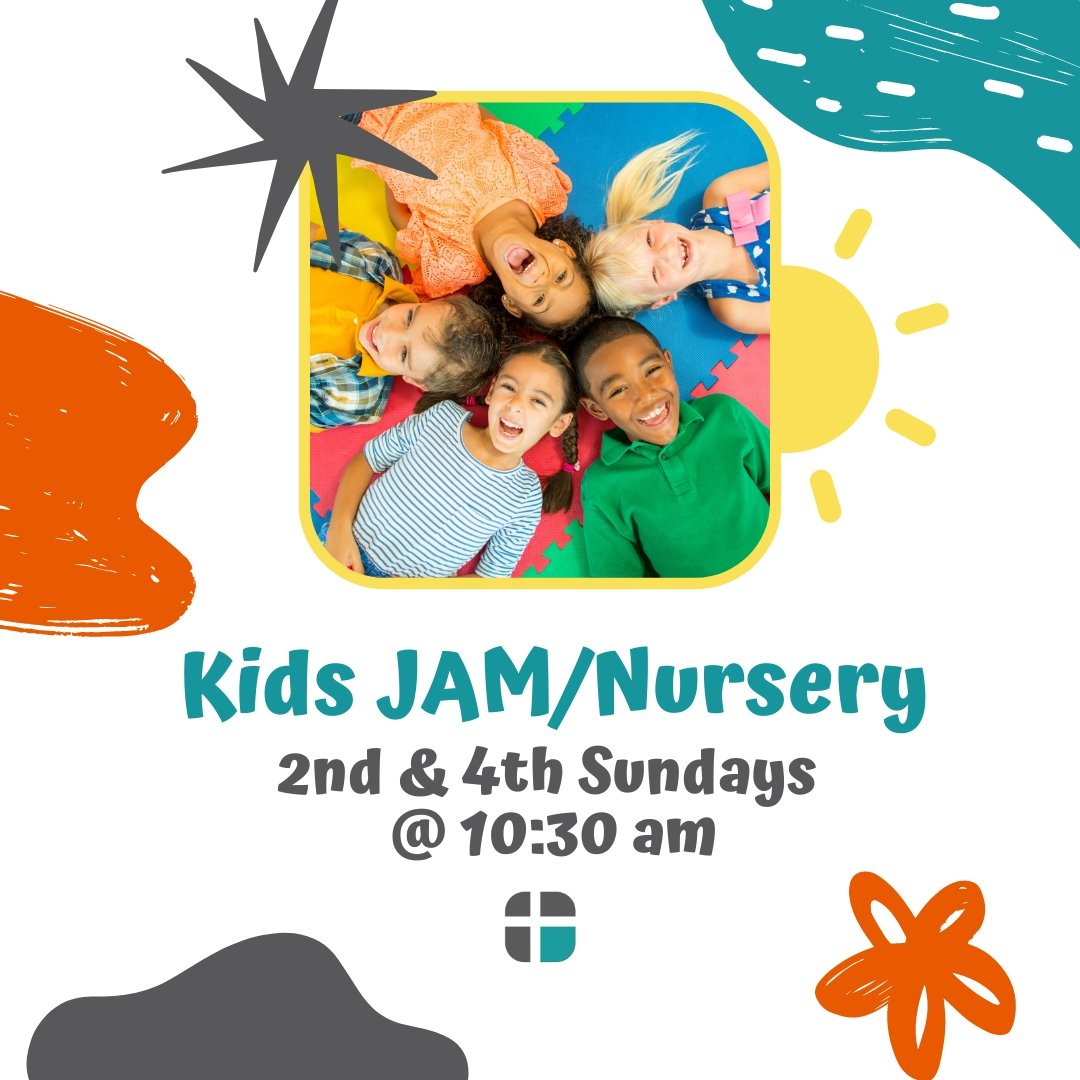 See you this Sunday morning for Kids JAM/Nursery! We meet at 10:30a on the 2nd &amp; 4th Sundays of the month.

Join us for all the fun as we learn the best way to walk through life is with Jesus by your side! Jesus And Me! Don&rsquo;t forget to invi
