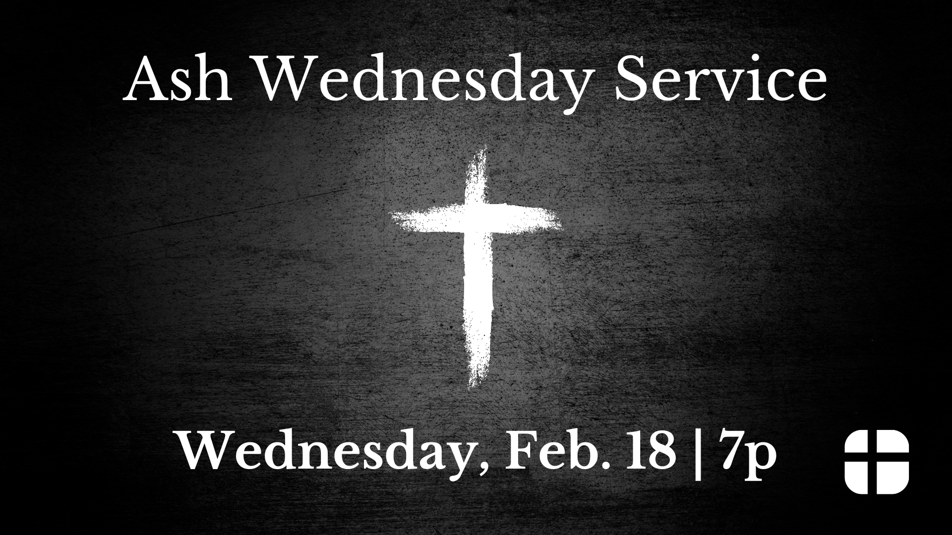 Ash Wednesday Service