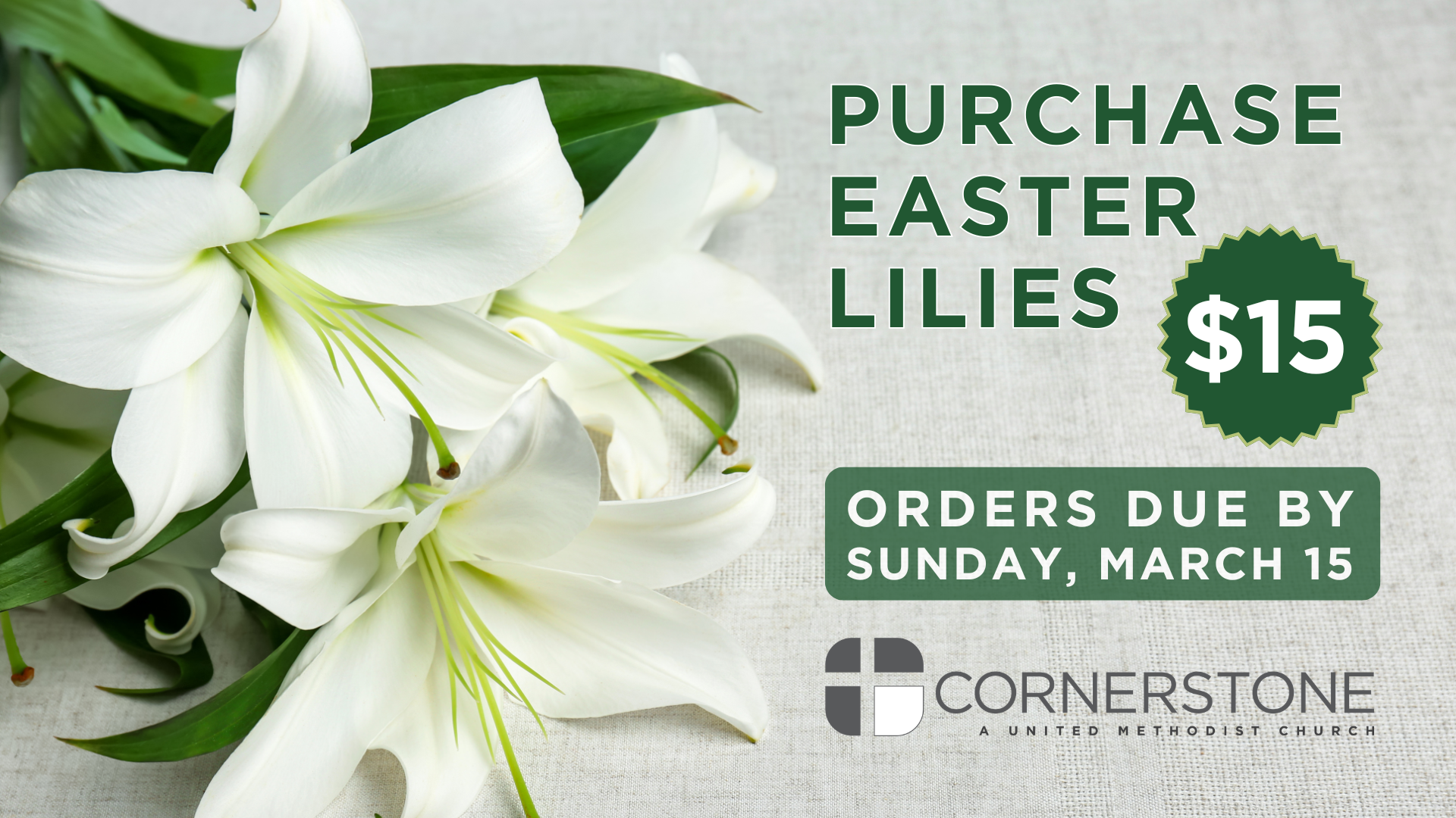 Purchase Easter Lilies
