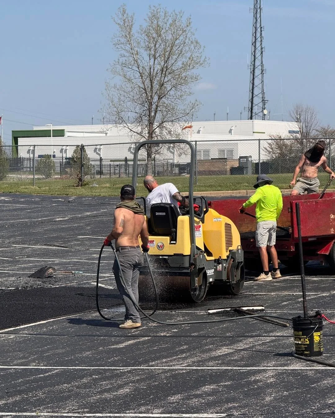 Repair work on the north parking lot is underway. Thank you to those who have donated in support of phase one of this important project.
