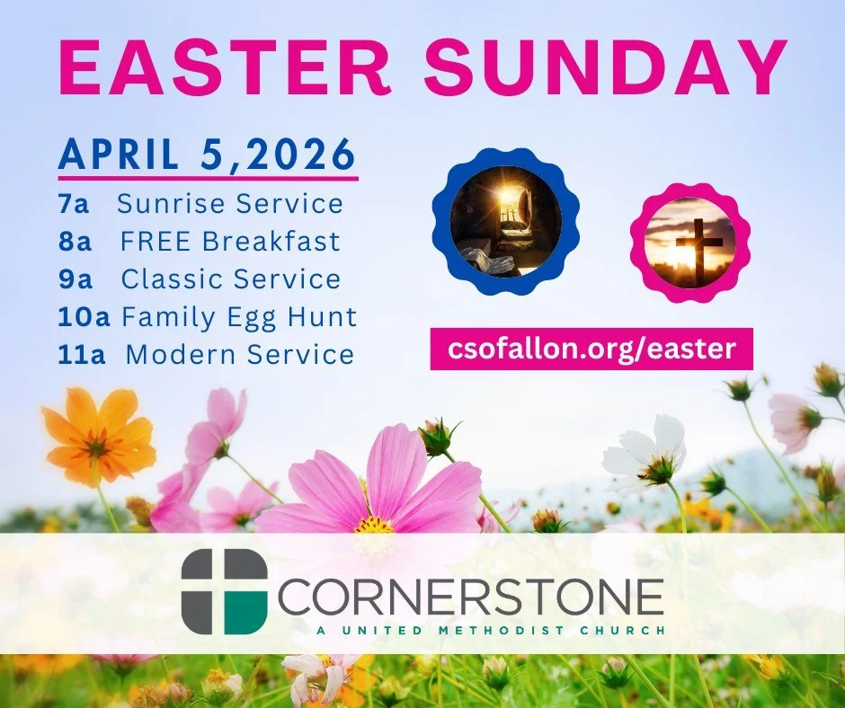 HAPPY EASTER! Cornerstone UMC is a place where you can be yourself and all are welcome!

csofallon.org/easter