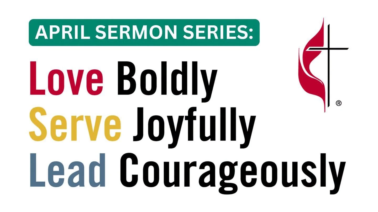 This Sunday at 9a (classic) and 11a (modern), Rev. Jim Peich will continue our sermon series exploring the new vision of The United Methodist Church. Together, we&rsquo;ll look at how followers of Jesus are called to serve joyfully. 

If you missed l
