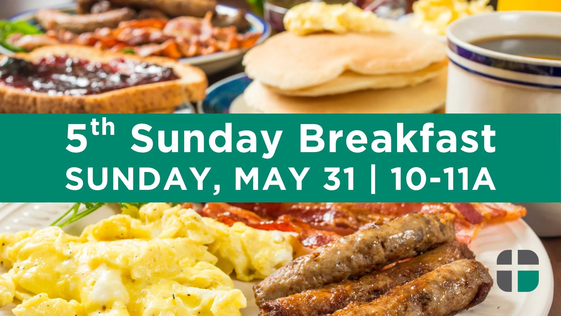 TODAY -- Come for a FREE BREAKFAST this morning (May 31) from 10a to 11a! 

Open to all, today's breakfast will happen after the 9a classic worship and before the 11a modern worship. 

Cornerstone United Methodist Church is located at 1151 Tom Ginnev