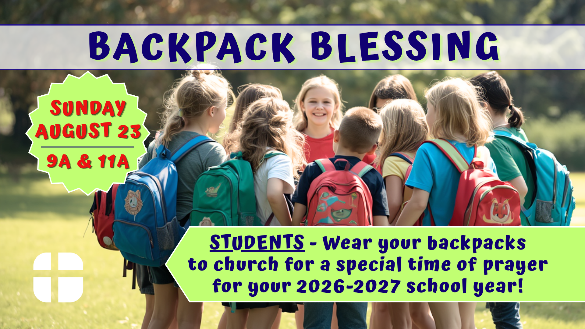 Backpack Blessing