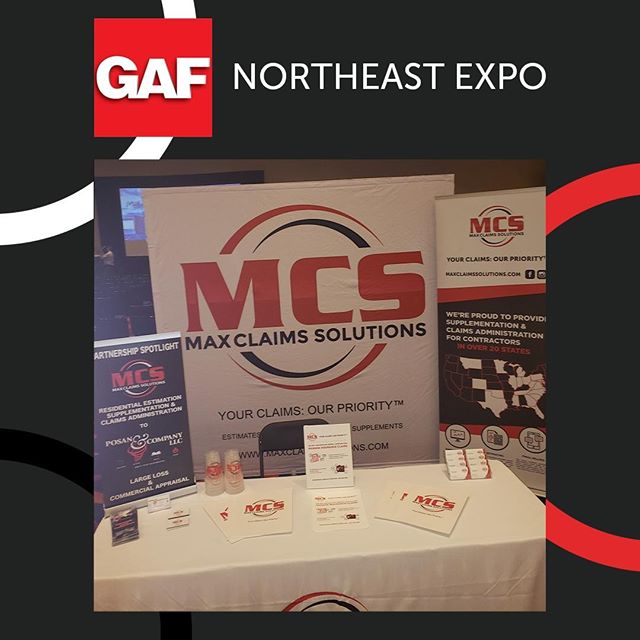 We had such a great time at the GAF - Roofing Northeast Expo! It was great meeting all of the contractors that stopped by our booth and talked with us! .
Make sure you visit www.MaxClaimsSolutions.com to learn more and stay up to date on everything w