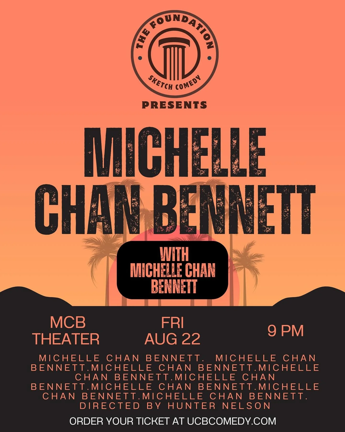 In the poster we just posted, I, Ariel Gitlin, forgot to include @robotnoises. We are very sorry. Here is a more accurate poster for the show on Friday