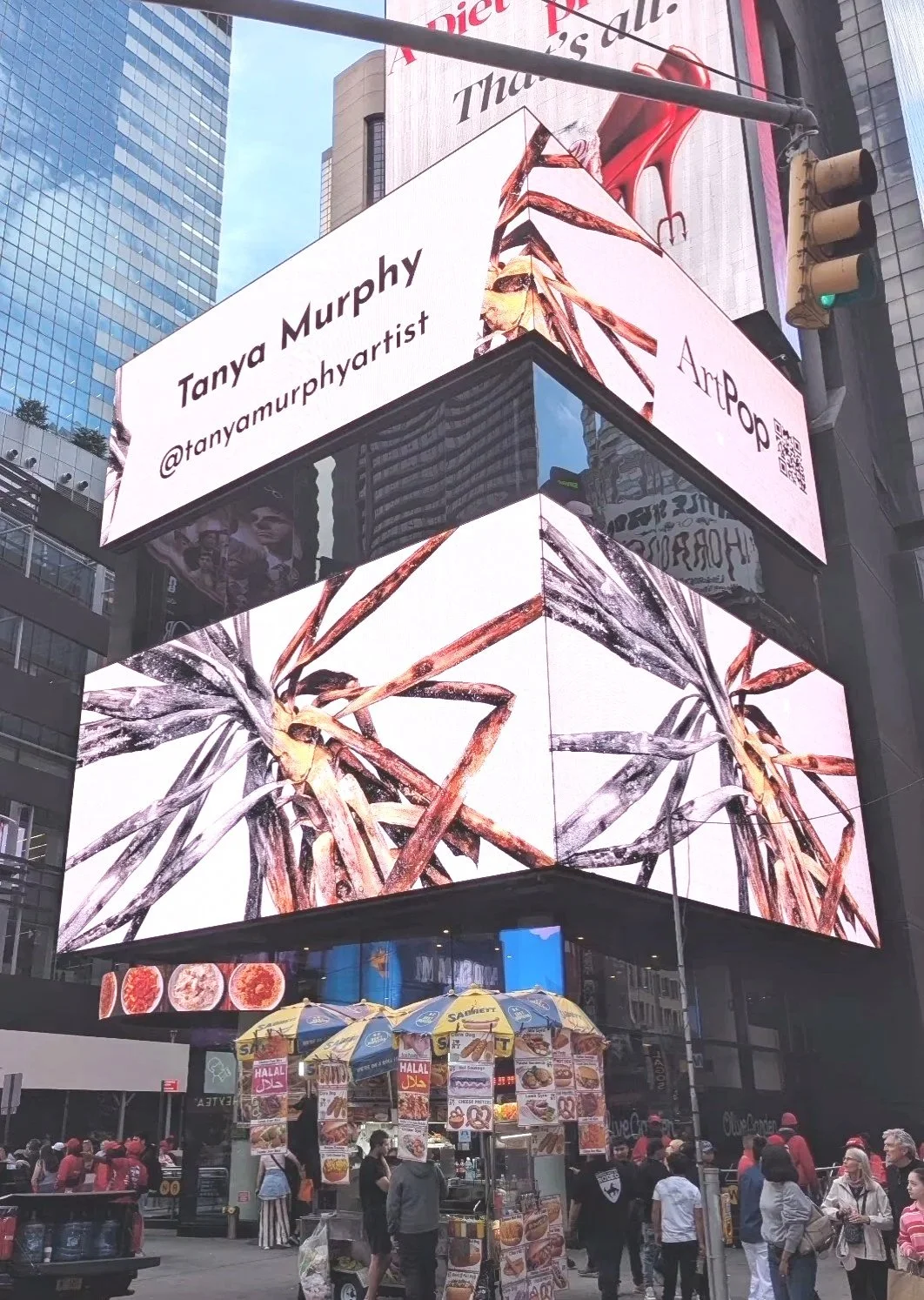 My Art, “Duality” in Times Square NYC is Surreal!