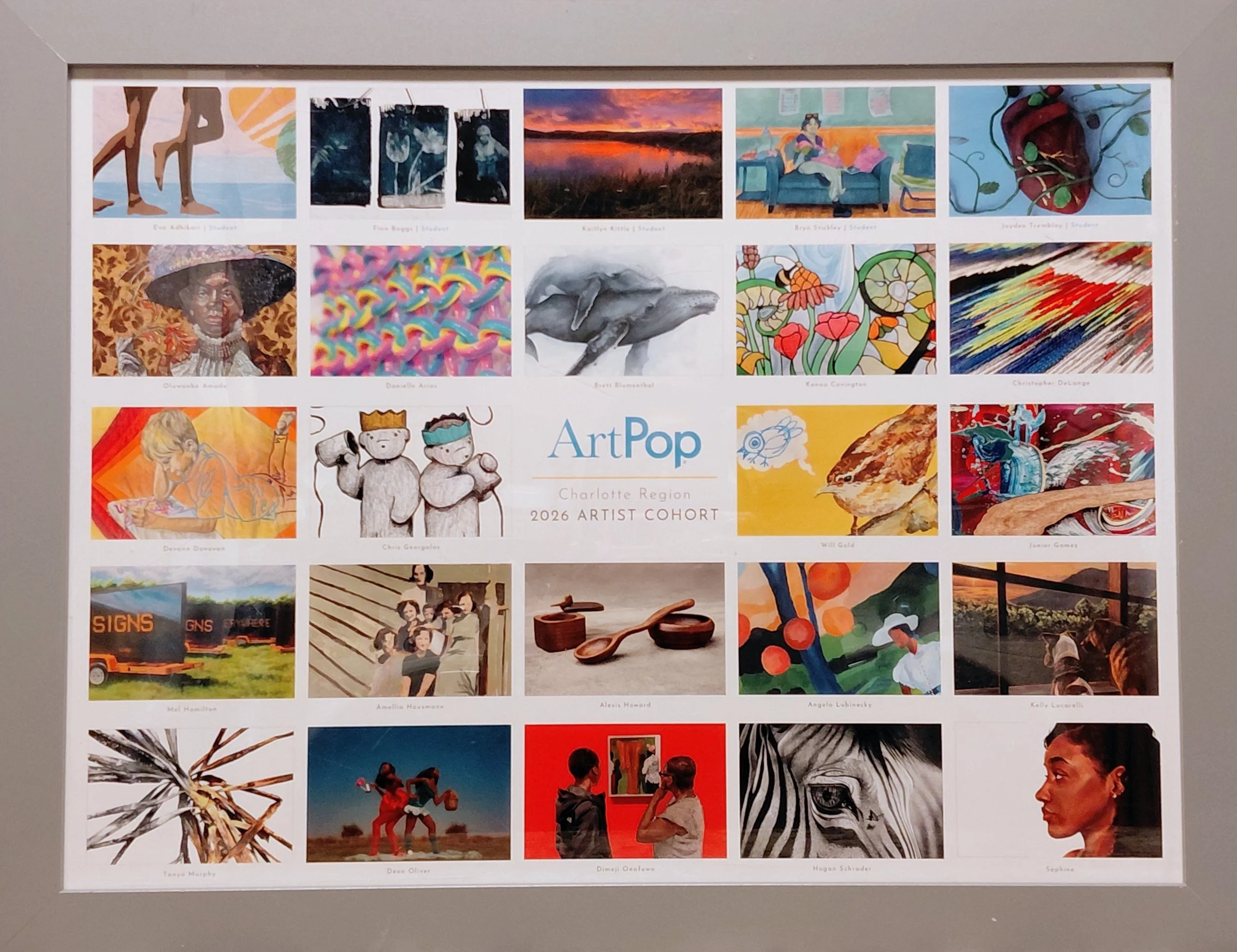 2026 ArtPop Poster w/ 24 Cohort Artworks