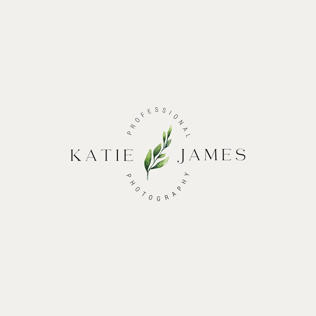 I&rsquo;m so in love with the little greenery elements that I&rsquo;ve been working on these days for clients. Here is a sneak peak of one of our newest logo designs using a touch of green. What do you think?  This one will be available in the brand 