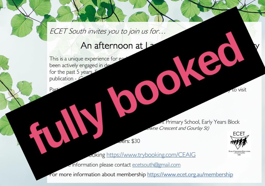 Thank you to everyone who has booked for &ldquo;An afternoon at Lansdowne Crescent Primary School&rdquo;. The event is now fully booked.
If you would like to be added to the Waitlist please email ecetsouth@gmail.com
If you are now unable to make the 