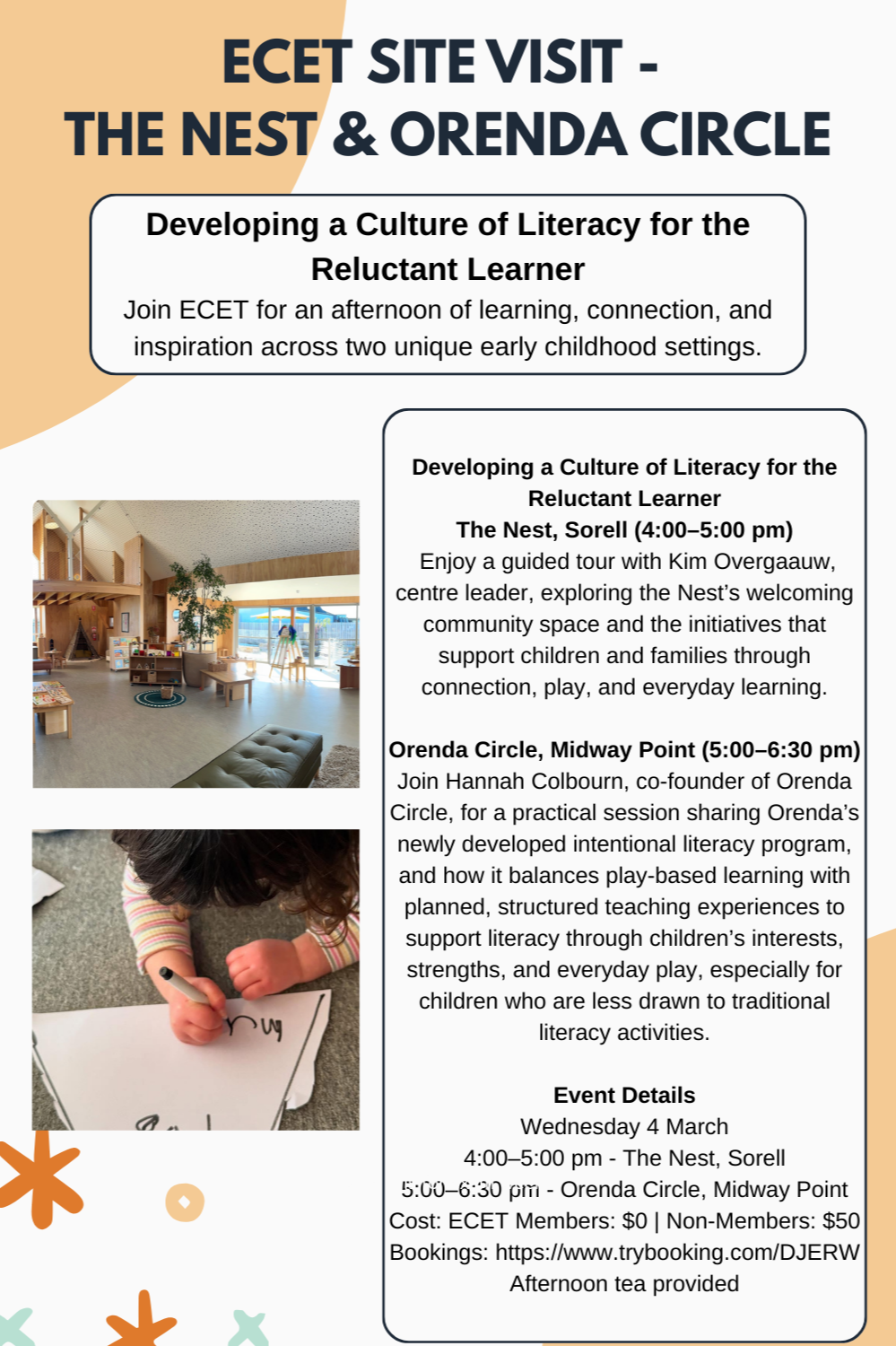 ECET Site Visit -  The Nest &amp; Orenda Circle