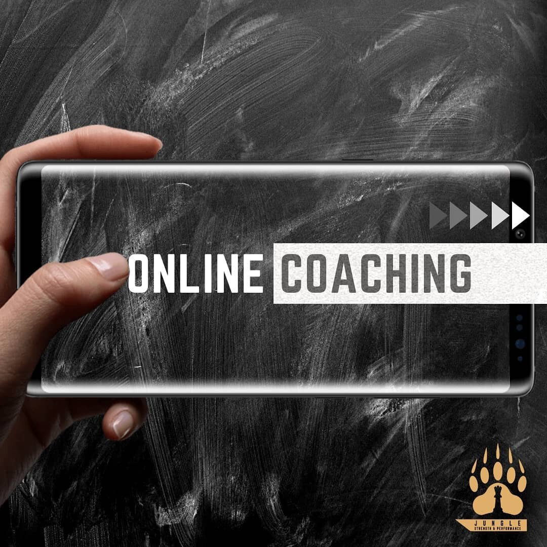 Coaching in the palm of your hand:
If you can't access our coaches in person; you enjoy your own gym; or want confidence in your training, Jungle online coaching is ideal for anyone looking to kick their training up a notch.

Follow the online coachi