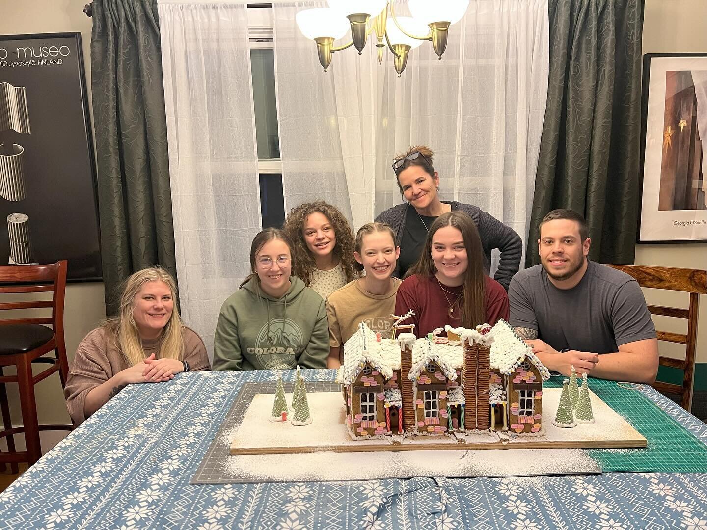 Zaga's holidays wouldn't be complete without our annual gingerbread building! This year, we decided to work together as one team on this masterpiece (with Duke supervising, of course). To keep it interesting, we spun a wheel to determine building typ