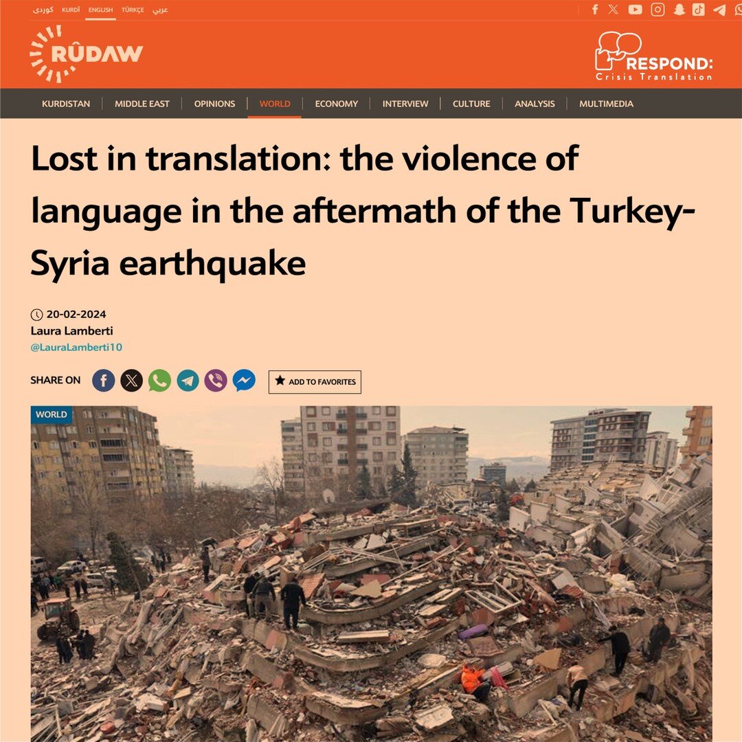 RESPOND FEATURED IN @rudaw

Swipe to see recent coverage of our Kurdish storytelling project, &quot;One year since the quake: Linguicide and resilience of the Kurdish language.&rdquo; 

One year ago, a deadly earthquake rocked Turkey and Syria, killi