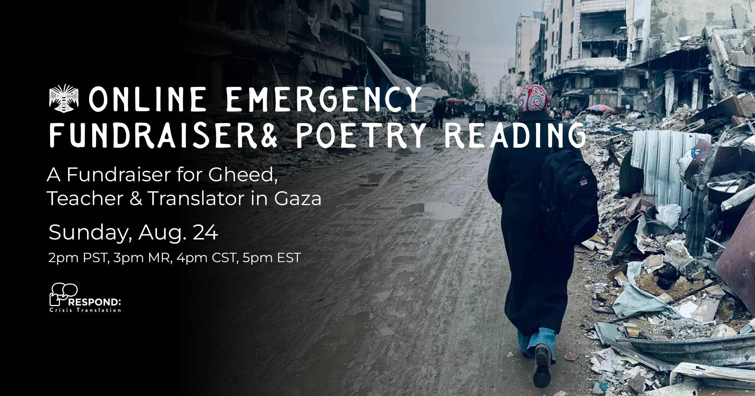 Emergency Fundraiser &amp; Poetry Reading: Support Gaza Translators