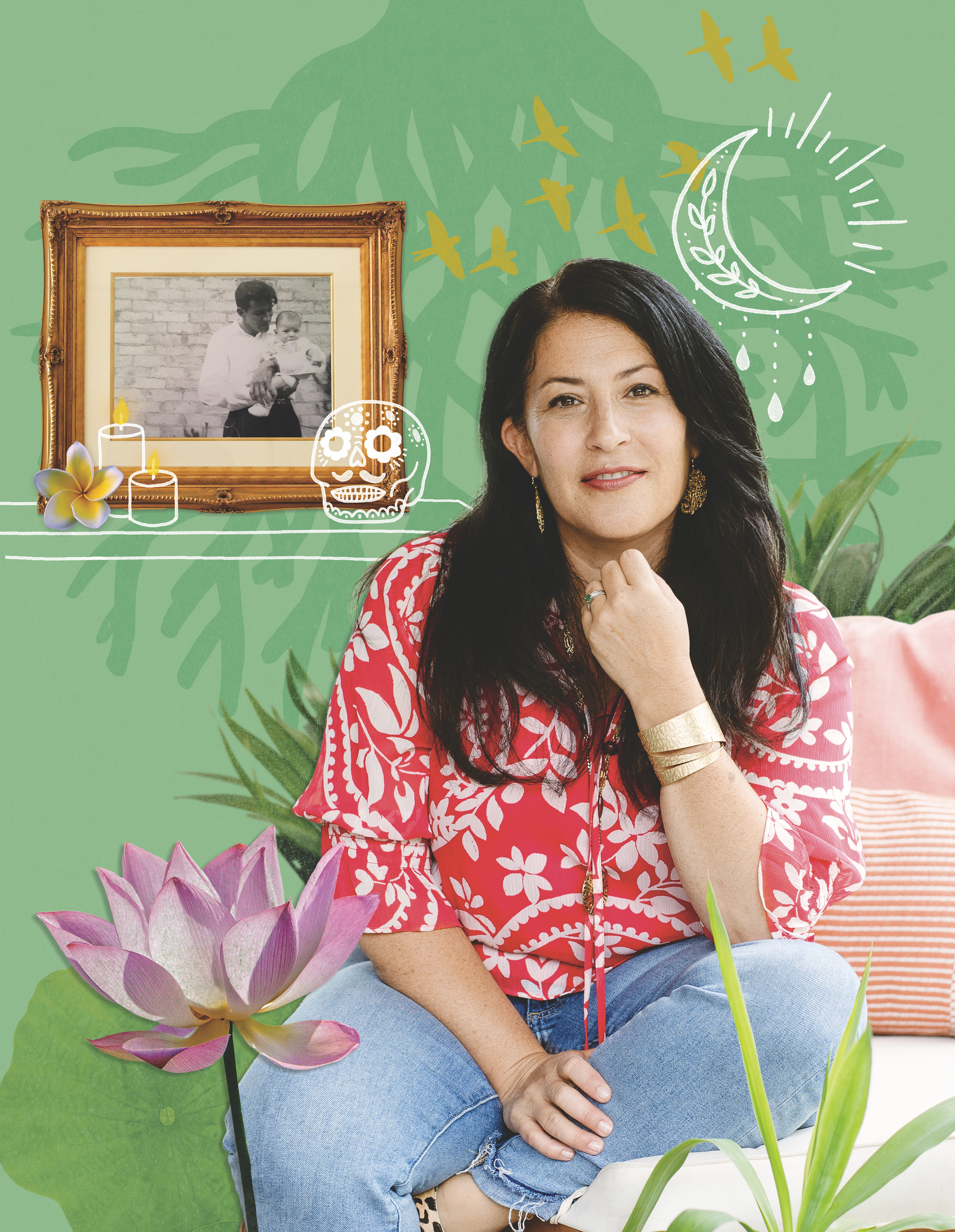 Photo & Illustration Collage for Lion's Roar Magazine