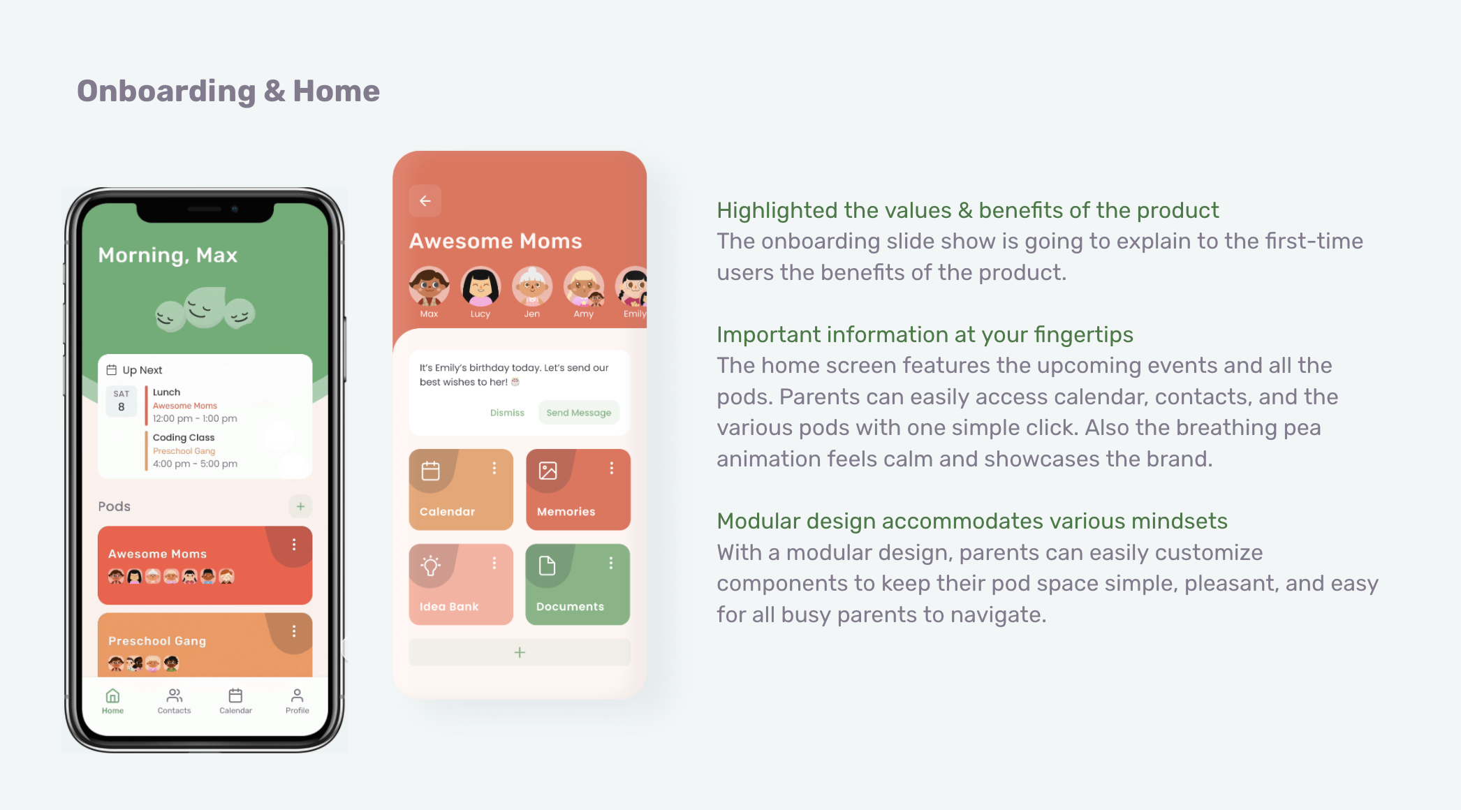 Onboarding & Home