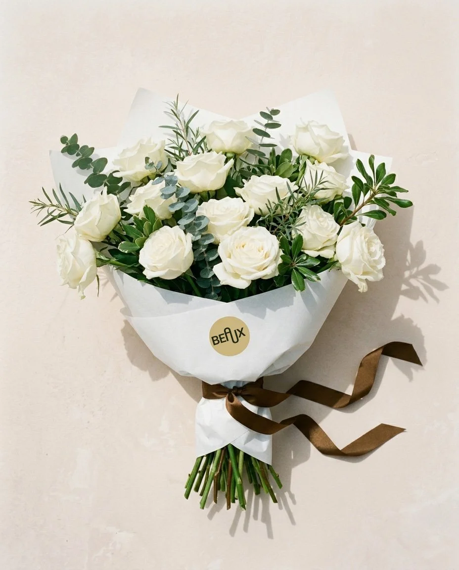Rose Bouquet - All Whites