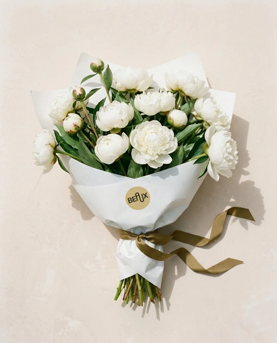 Peony Bouquet - All Whites