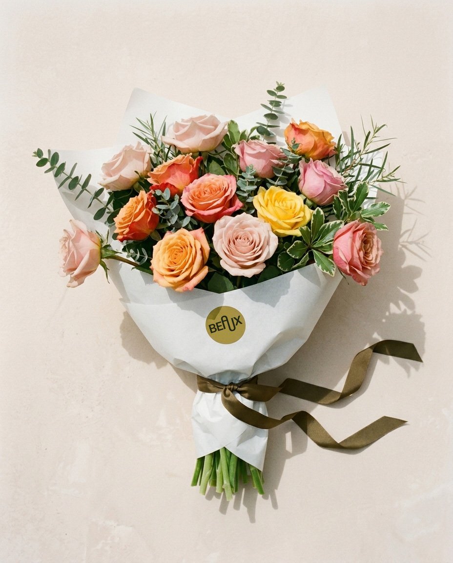 Rose Bouquet - Spring Pastels