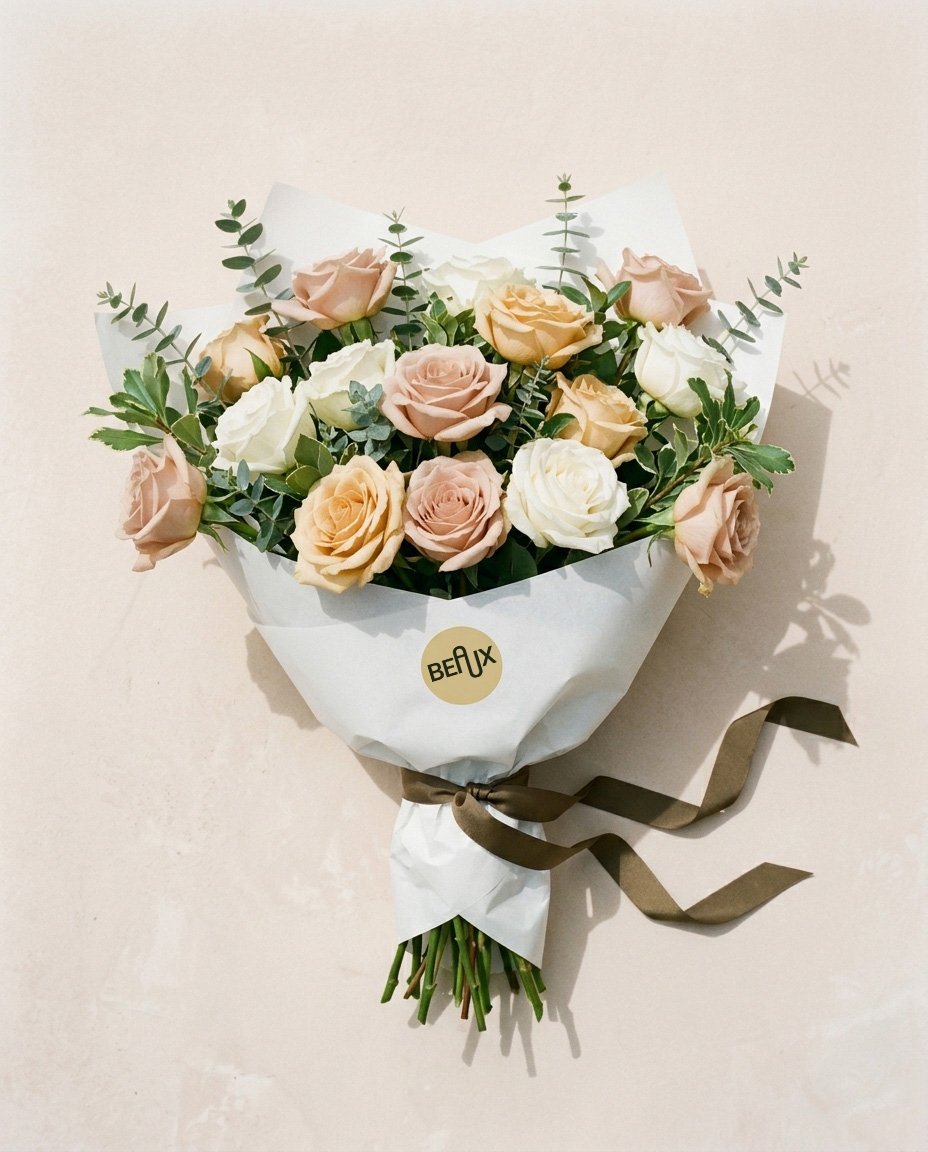 Rose Bouquet - Nudes & Whites