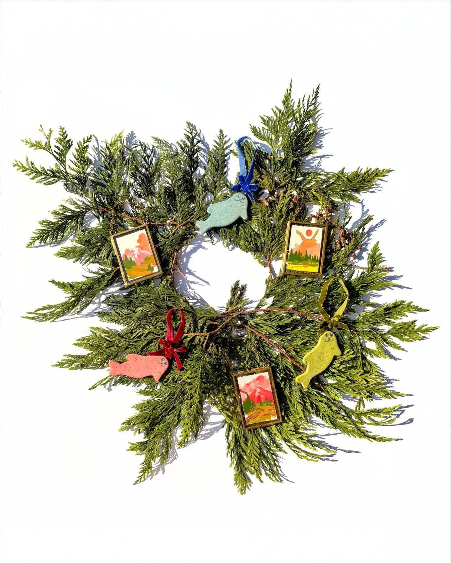 Ornaments are online now!
I&rsquo;ve been making lots of itty bitty 2x3&rdquo; paintings all year. These small-scale original paintings make great stocking stuffers, ornaments, or tiny masterpieces to adorn your walls year-round. I also have uploaded