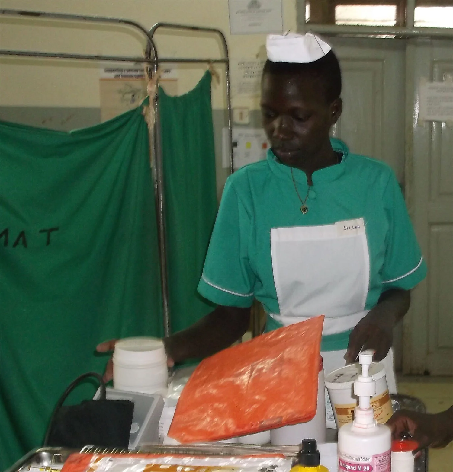 Anena is working on her diploma in nursing.