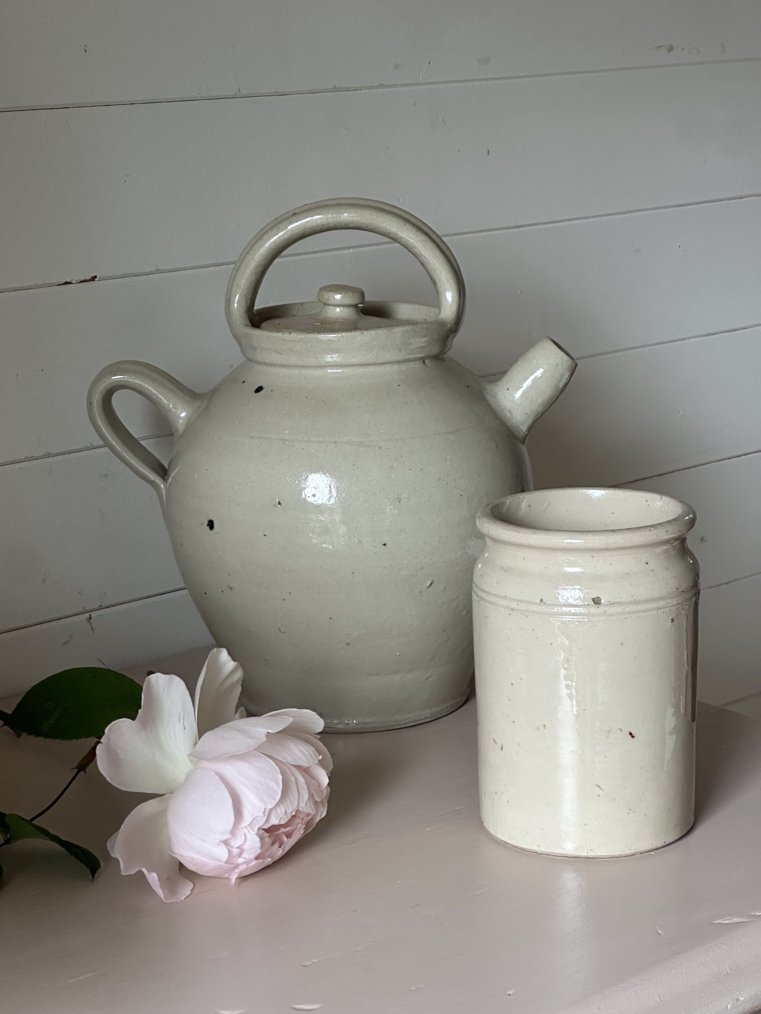 Antique French Stoneware Jug