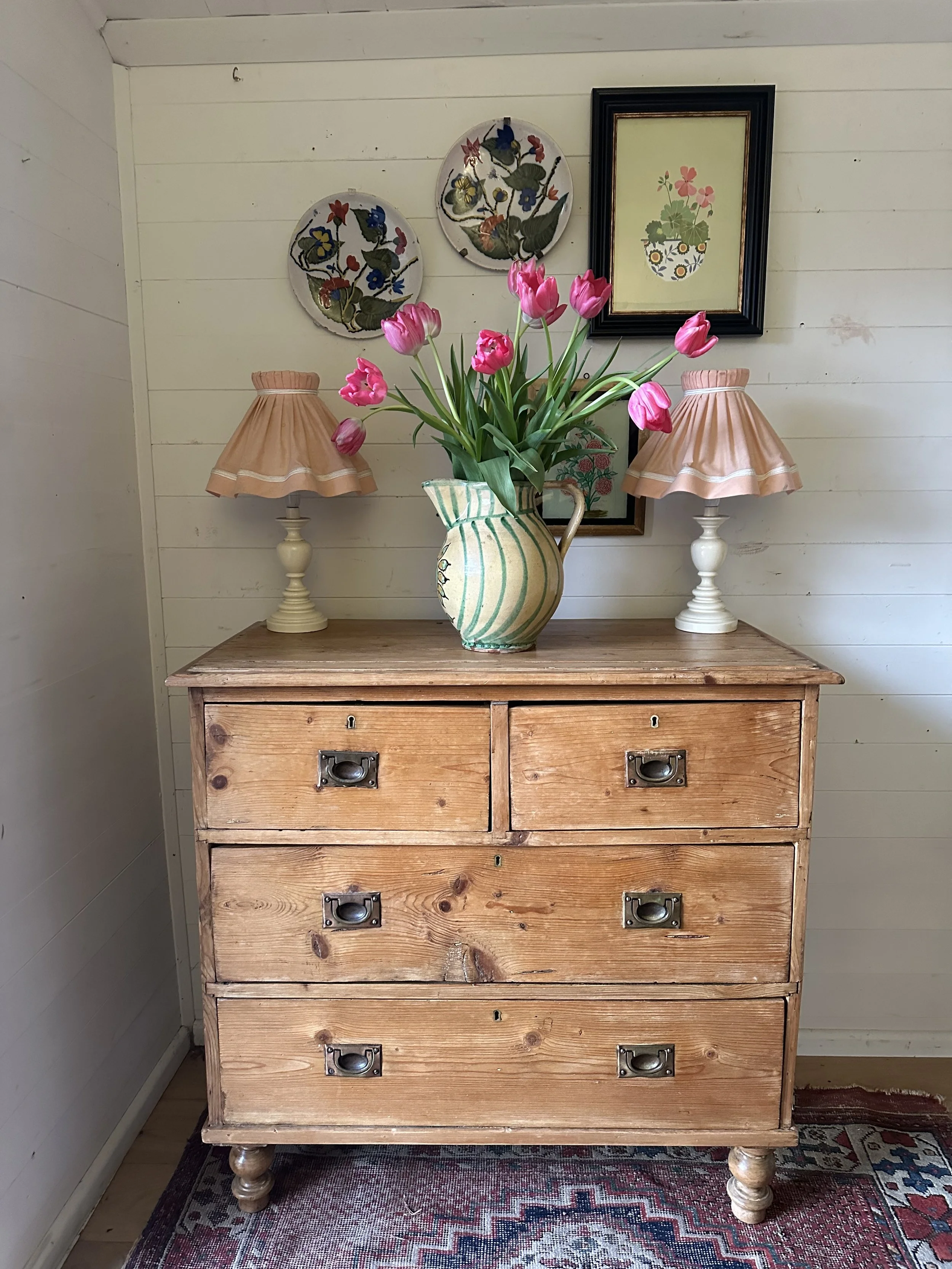 Antique Old Pine Chest of Drawers