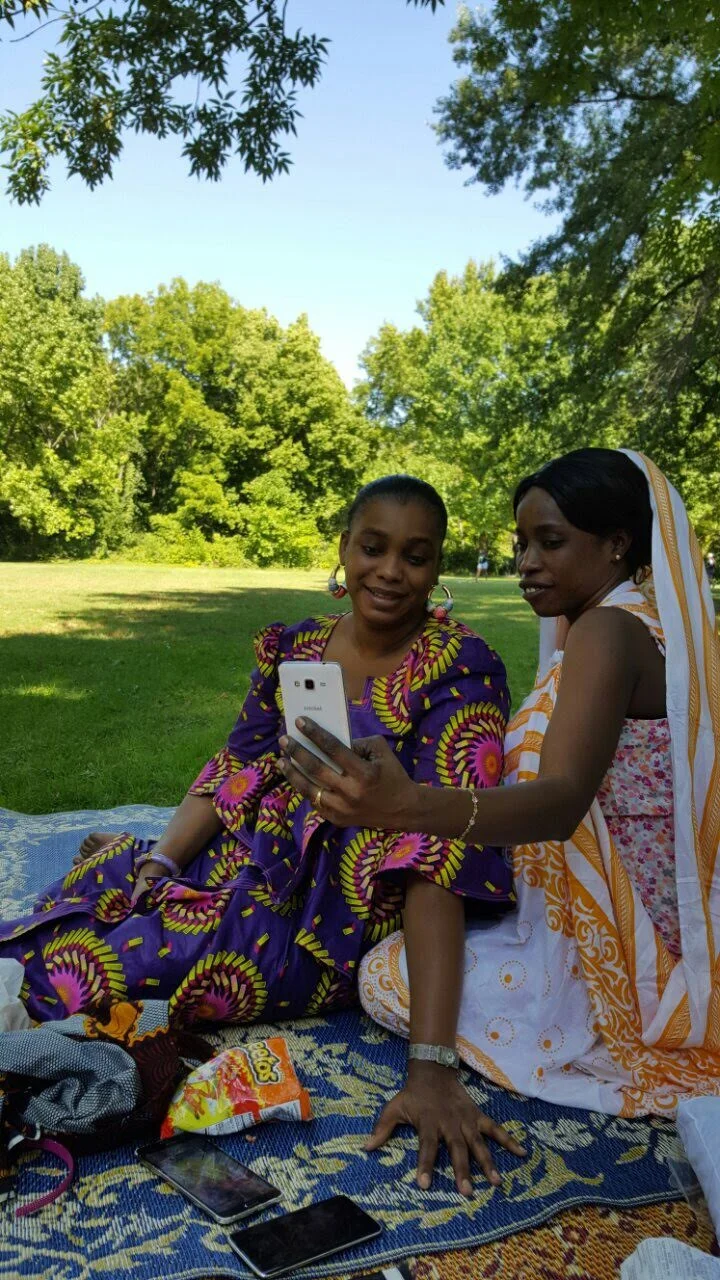  Khady and Mabel. Don’t you just love the calm and serenity at the park? 
