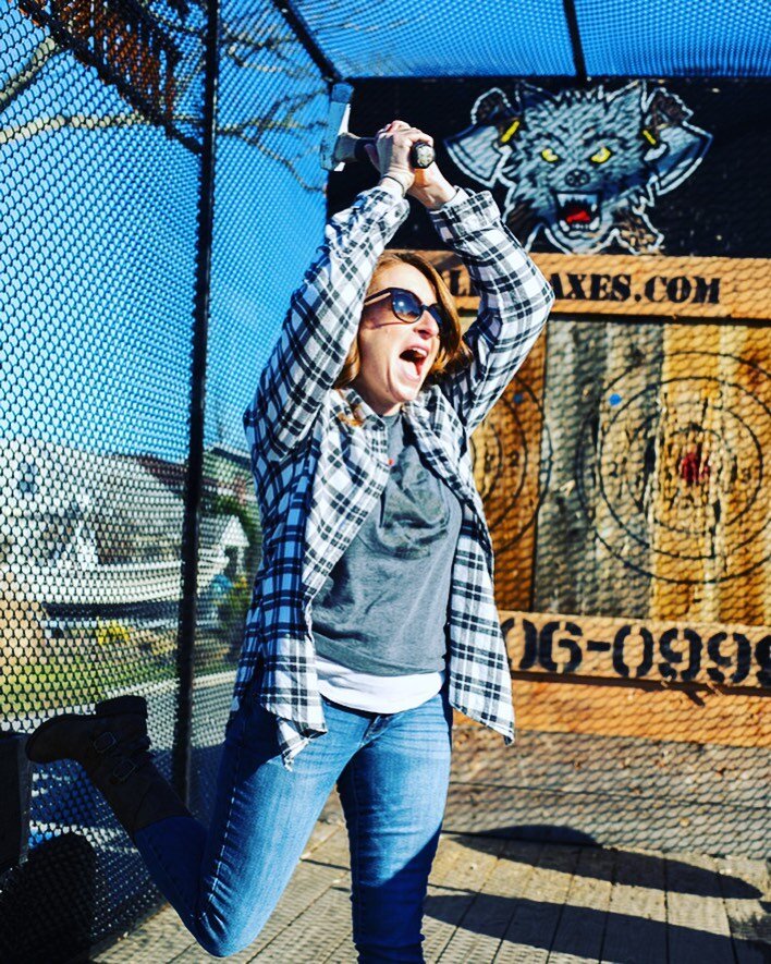 &ldquo;Well-behaved women seldom make history&rdquo; - Laurel Thatcher Ulrich 🏆 
.
.
.
In honor of women&rsquo;s history month, we solute all the badaxe women throwin&rsquo; axes and takin&rsquo; names!💪🏻 
.
.
.
#womenshistorymonth #axethrowing #w