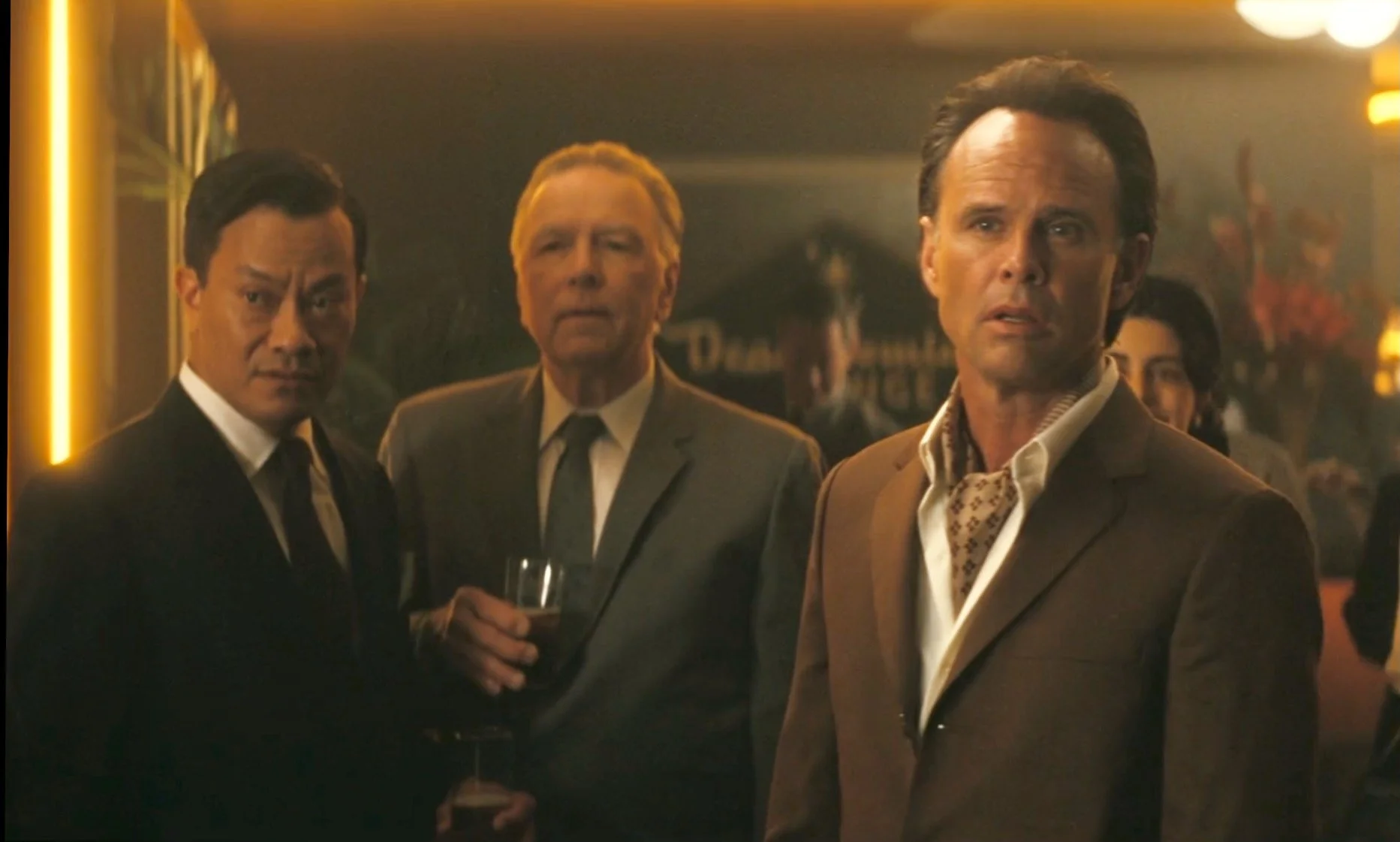 Center: William Kaffenberger. Right: Walton Goggins