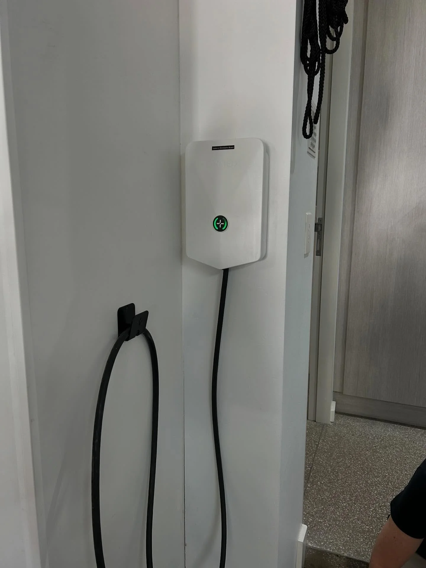 First @evnexchargers install for a new electric @porscheaus Macan.