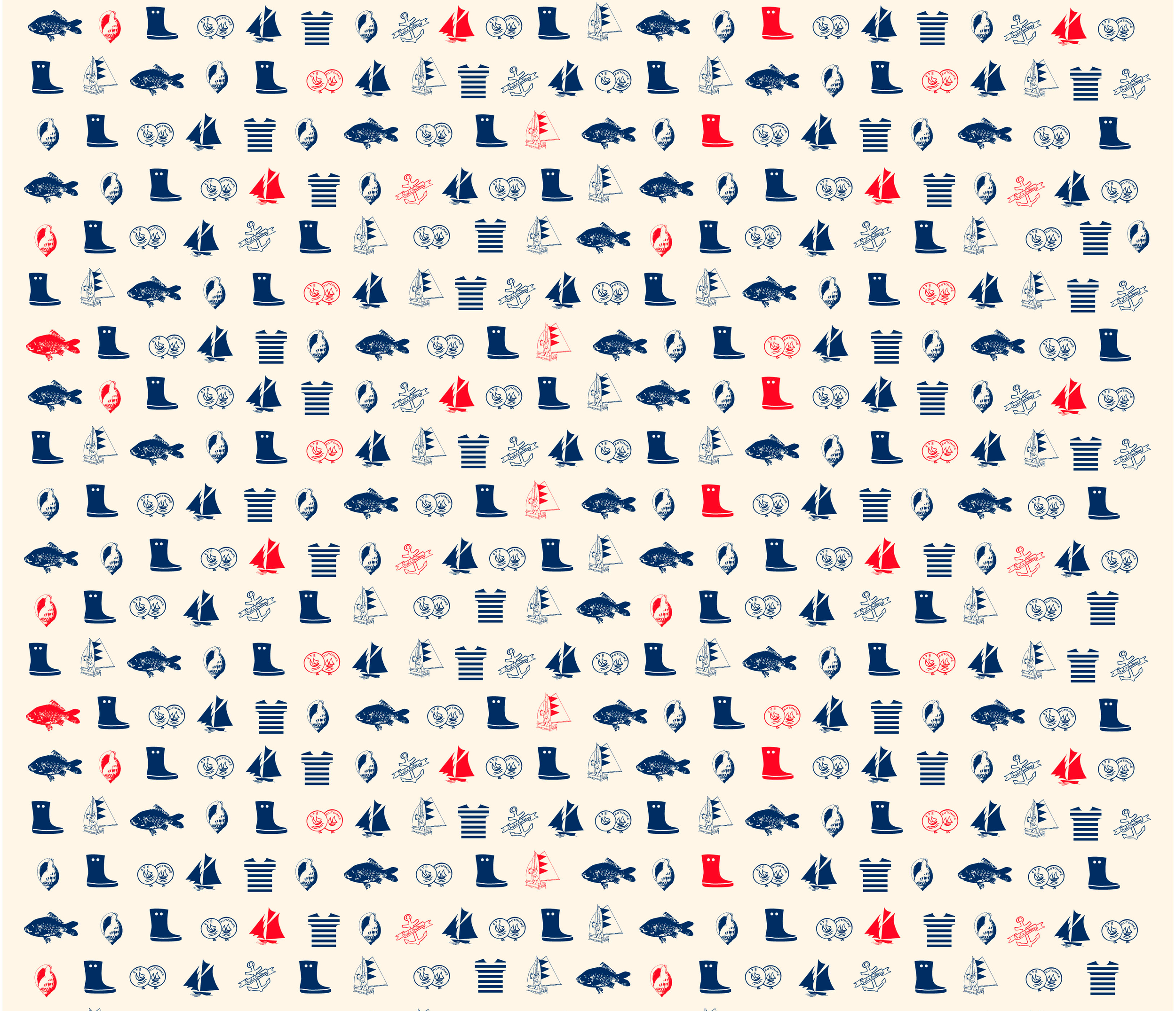  Conception et suivi de projet d'un décor de vitrine "Bleu, blanc, rouge" pour Petit Bateau. Déclinaison du concept sur l’ensemble du réseau Petit Bateau.   Creation of a concept of window display to highlight the collection “Blue White and Red”.  