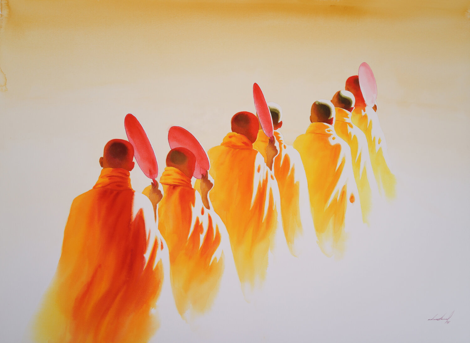 Monks &amp; Nuns ( Watercolor )