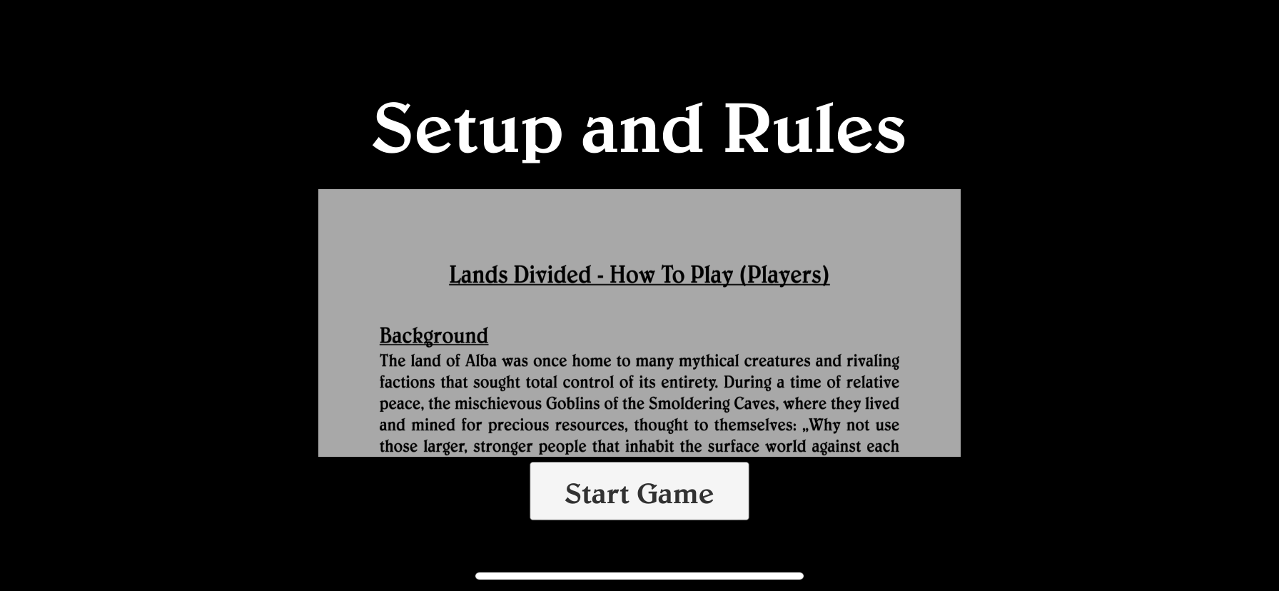  Read the Setup and Rules 