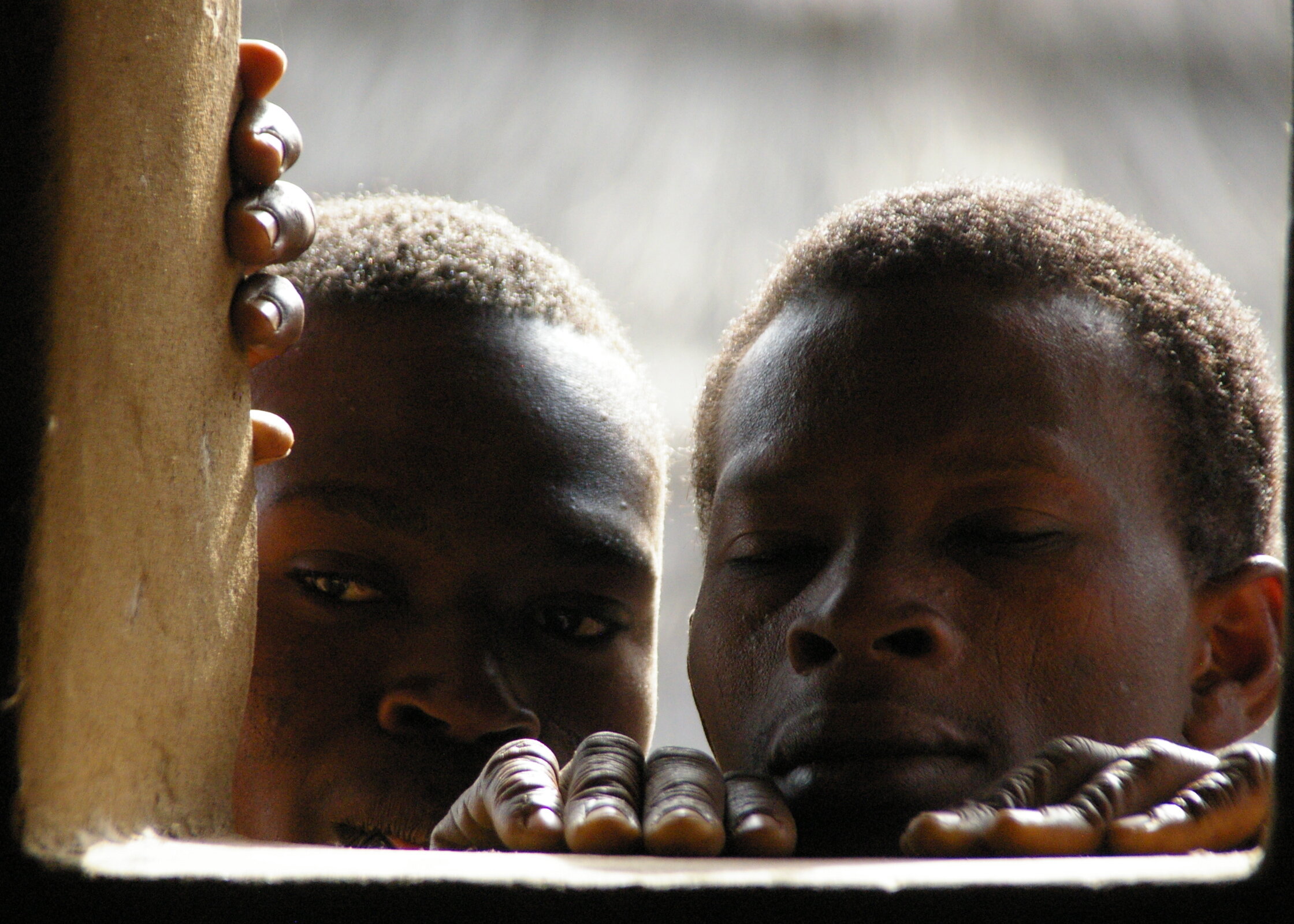 Looking in on the witchdoctor, Togo.  2008
