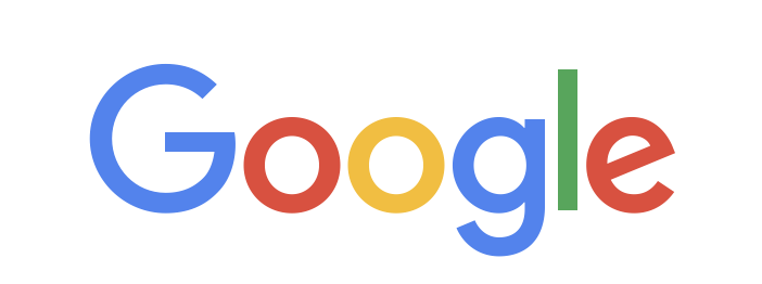 Google logo with multicolored letters.