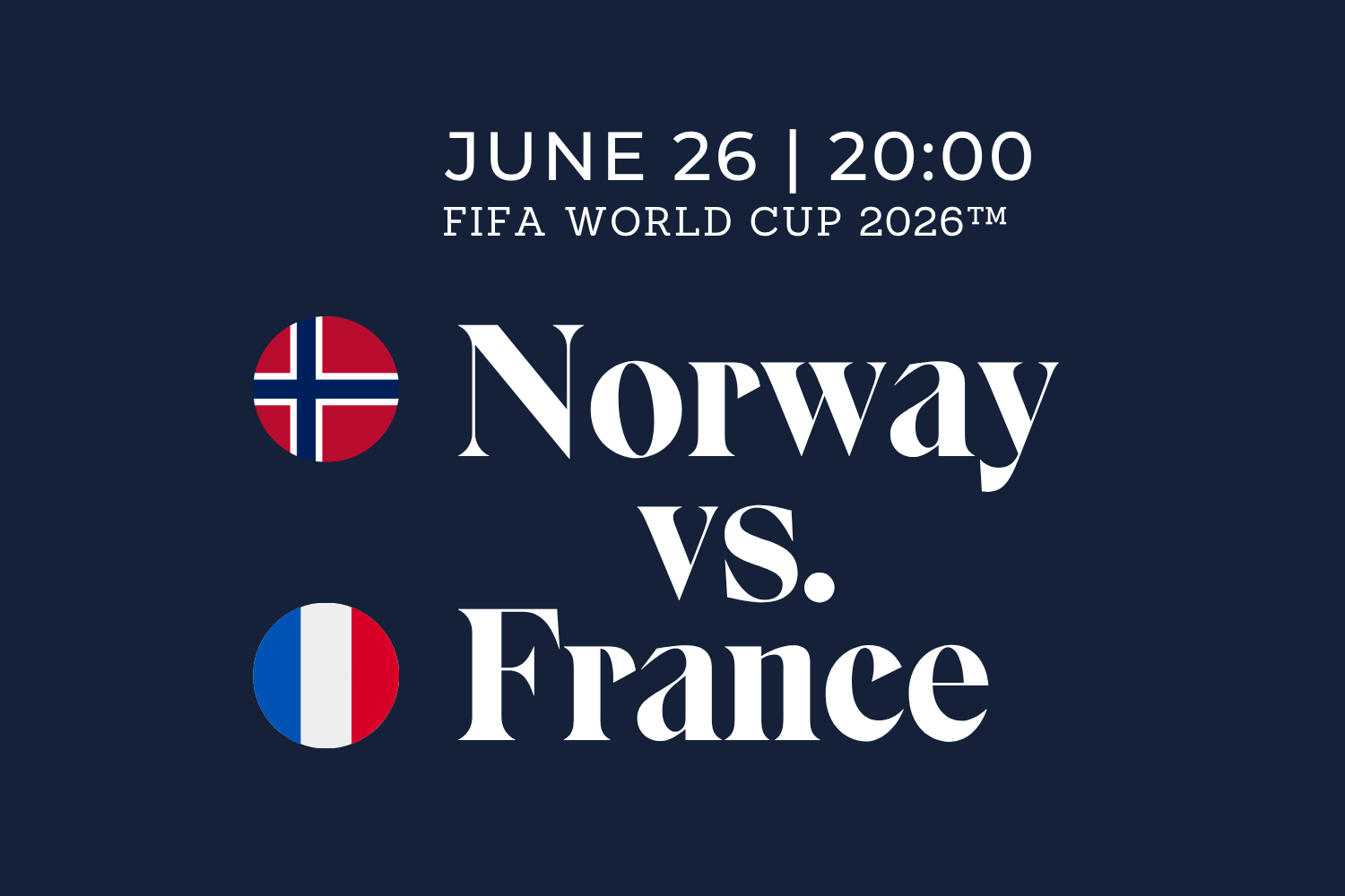 World Cup, Norway vs France