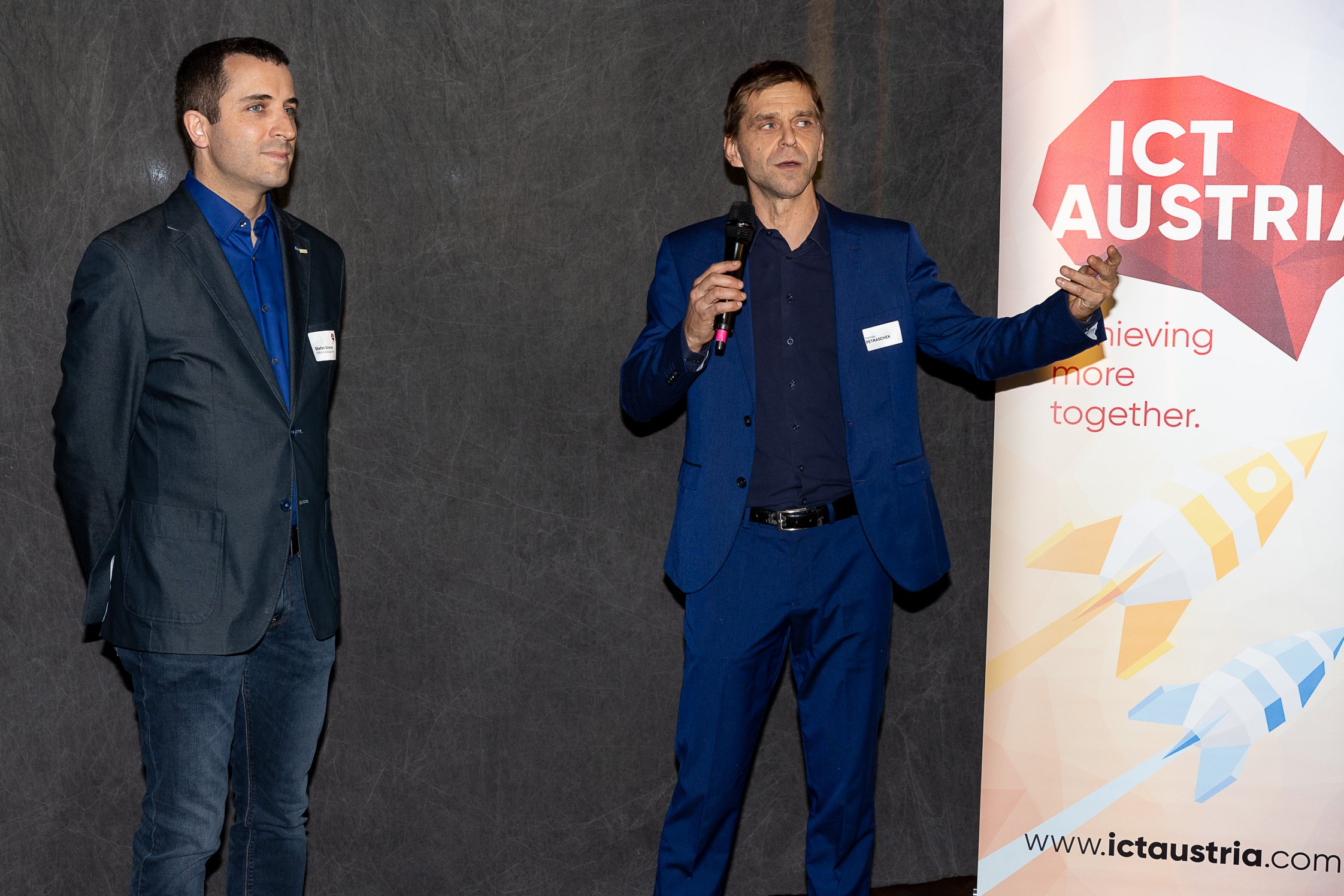 Stefan Schmied (Innovations Manager, VRVis) und Thomas Petraschek (Leiter F&amp;E, ÖBB)