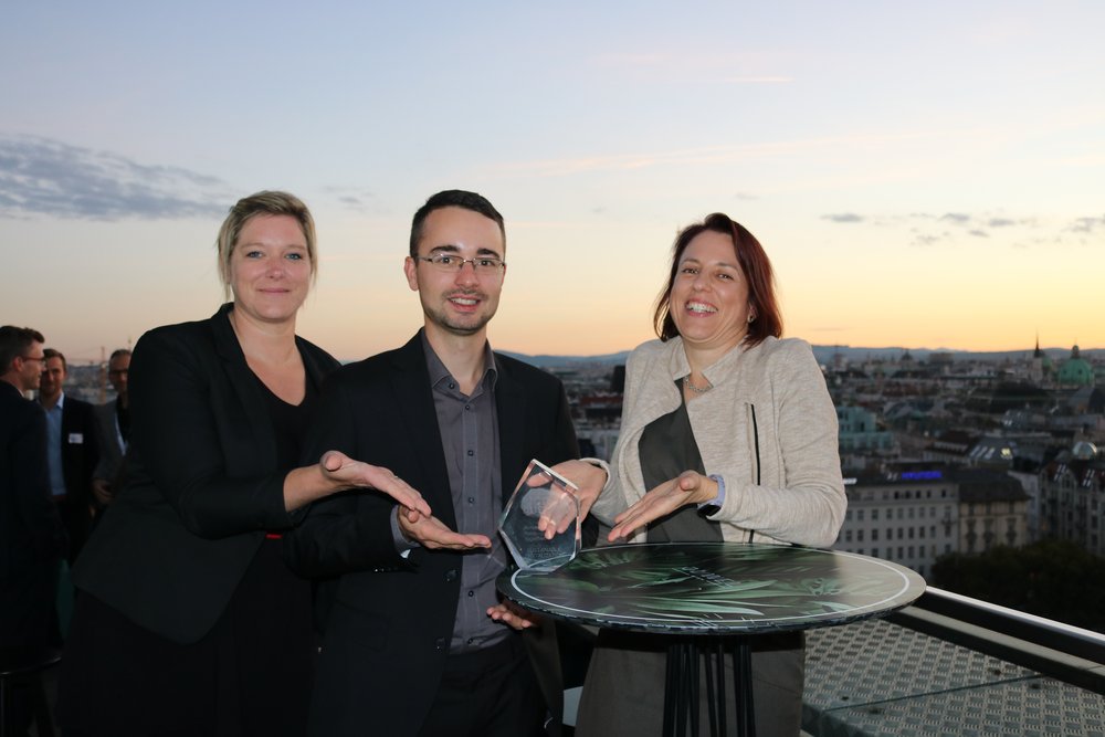 Projekt-Team: Nikola Holzinger, Daniel Starlinger und Christine Geier (Workheld GmbH)
