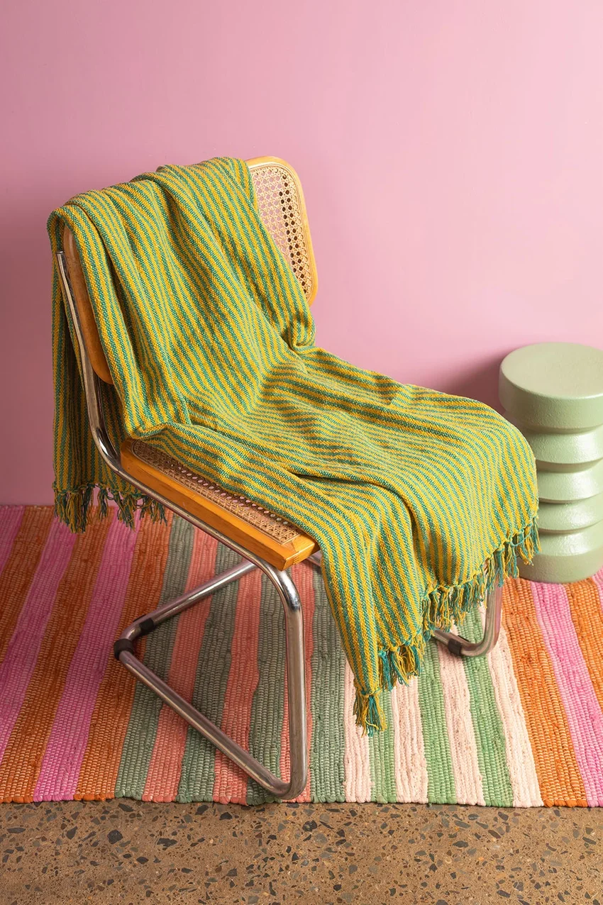 Yellow green throw.webp