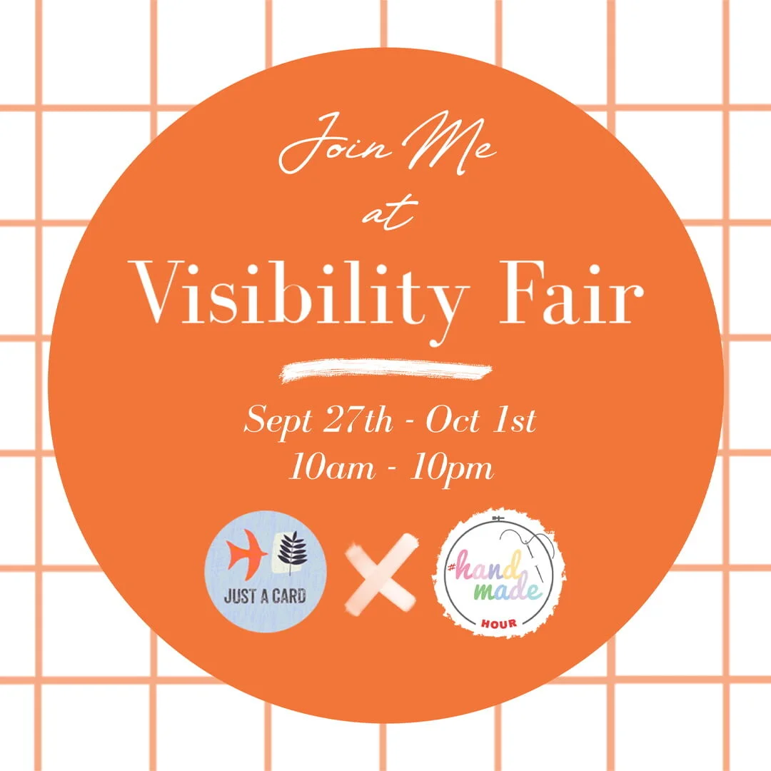 We're taking part in the Visibility Fair 27th Sept - 1st oct