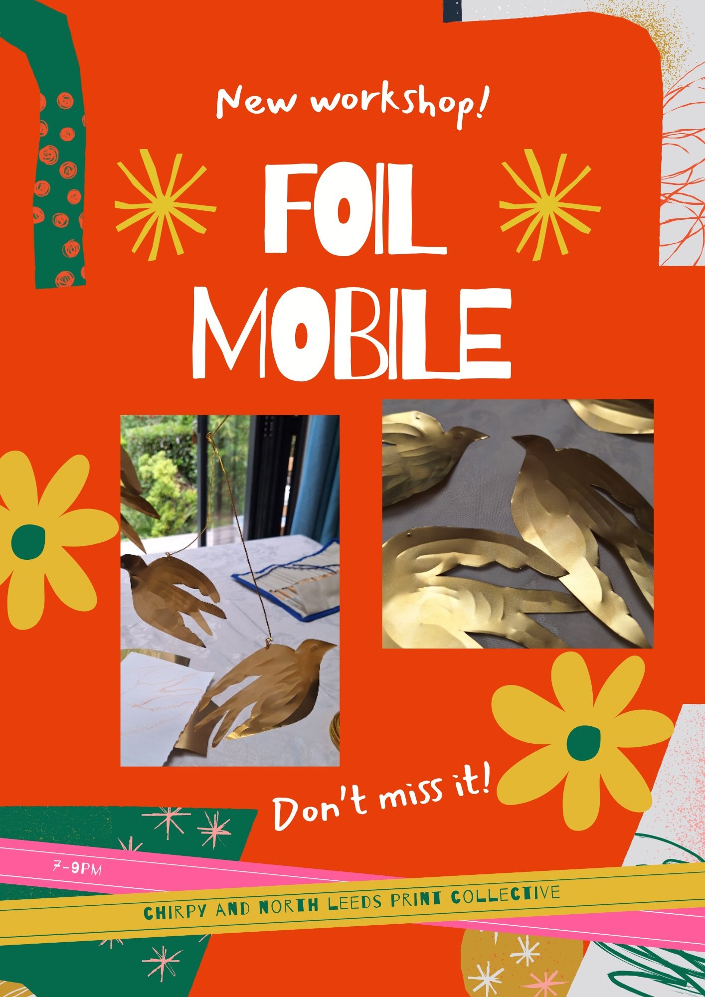 Foil mobile making Workshop