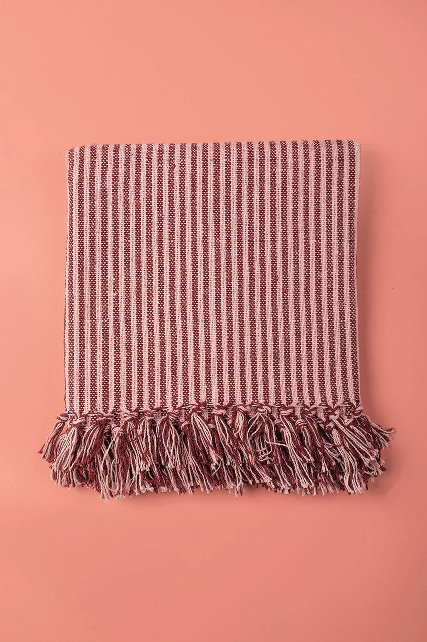 Plum dusky pink throw foldd.webp