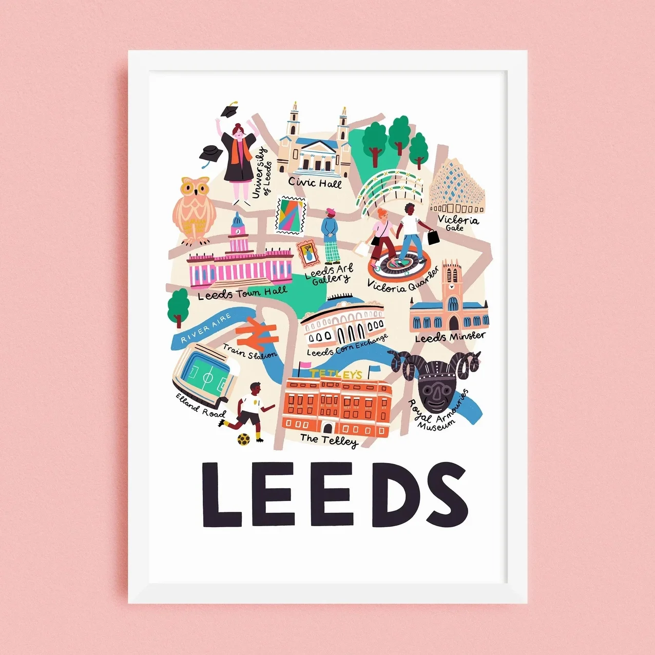 Leeds A5 Print