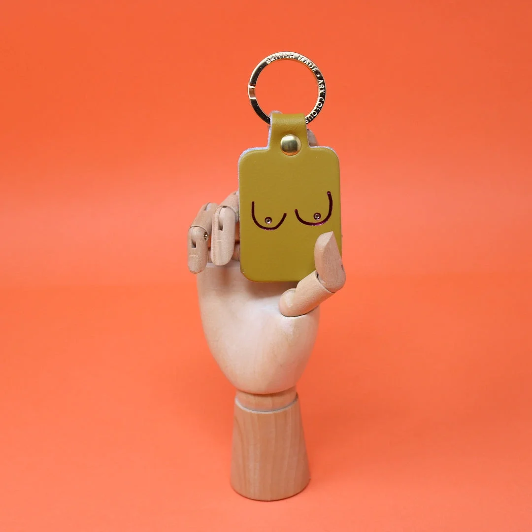 boob keyring ochre.webp